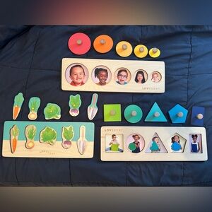 Lovevery wood puzzles (3)